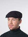 Кепка STETSON арт. 6380705 DRIVER CAP WOOLEN STRIPE (темно-синий / бордовый)